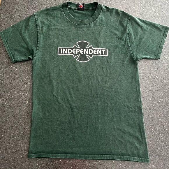 Vintage Men's Independent Green T-Shirt Size S - Picture 5 of 7